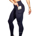 Leggings femininas personalizadas com bolsos calça de ioga de cintura alta leggings
